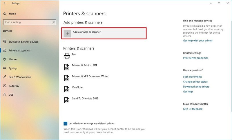 where is my scanner on windows 10